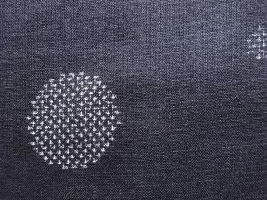 アンティーク　水玉模様織り出し本場夏大島紬着物